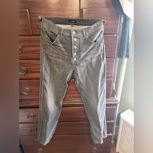 Express High Rise Gray Women Jeans